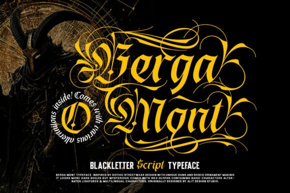 Berga Mont: A Gothic Font for Timeless Branding