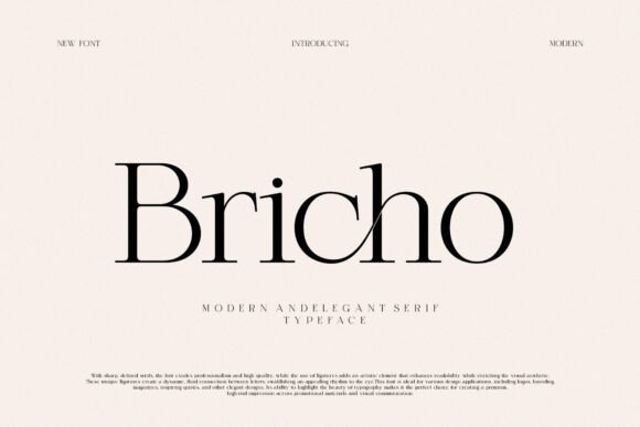 Britchо: A Modern Serif Font for Editorial Design