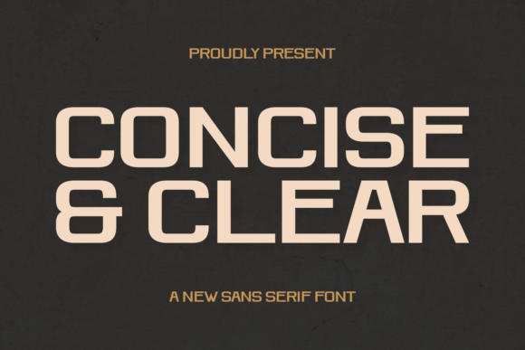 Concise and Clear: A Modern Font for Professional Branding