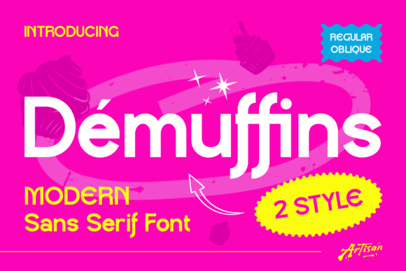 Demuffins: A Sweet Sans Serif Font for Modern Branding