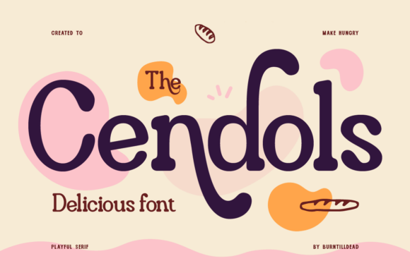 Discover Cendols: A Playful Serif Font for Creative Projects