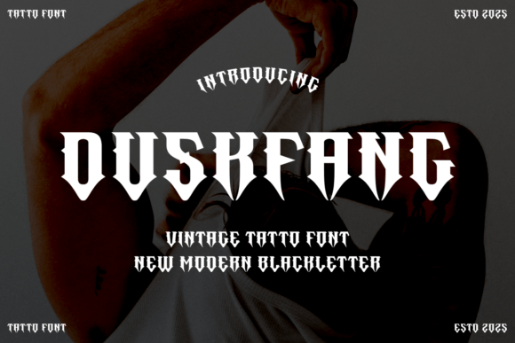 Duskfang: A Bold Blackletter Font for Modern Marketing