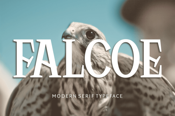 Falcoe Serif Font for Luxury Branding and Design Projects