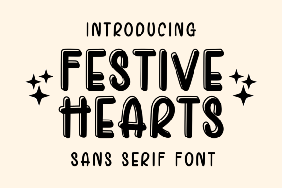 Festive Hearts Font for Modern Branding