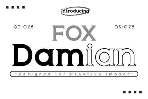 Fox Damian: A Serif Font with Editorial Grace