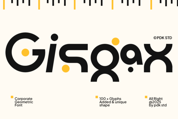 Gisgax: A Modern Font for Handmade Creations