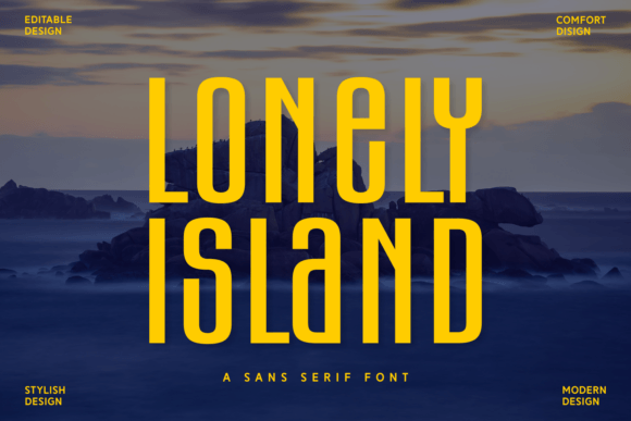 Lonely Island Font for Handmade Projects