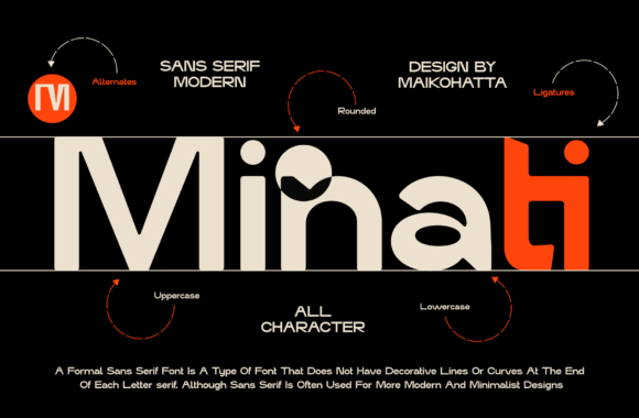 Minati Sans Serif Font for Modern Editorial Design