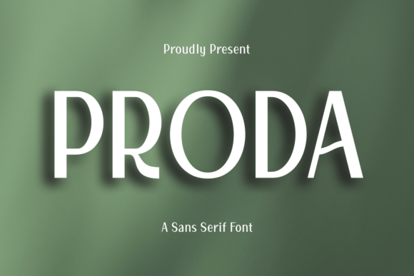 Proda: A Modern Sans Serif Font for Impactful Branding