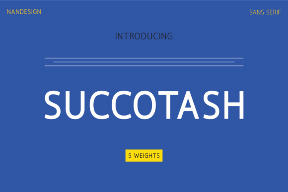 Succotash Font: A Modern Sans Serif for Editorial Design