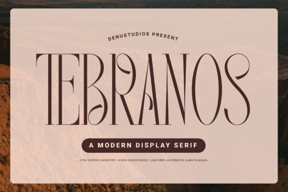 Tebranos: A Stylish Serif Font for Handmade Creations
