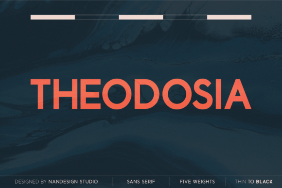 Theodosia Font for Modern Web Design