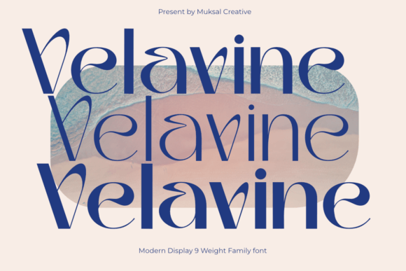 Velavine: A Modern Display Font for Web Design