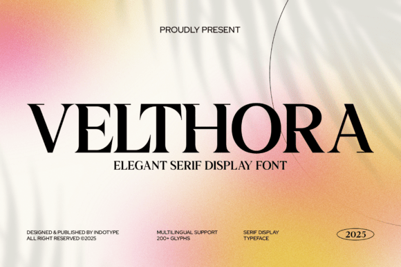 Velthora: A Timeless Serif Font for Modern Branding